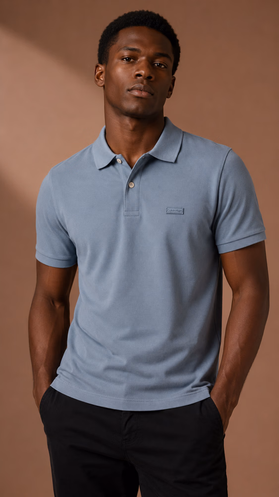POLO CK SLIM PATCH BORRACHA