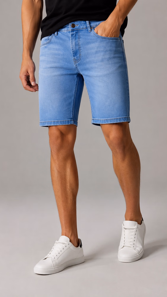 BERMUDA JEANS MASC SLIM 32052B